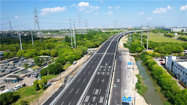 昆山外环节点宋家港路至S339高架桥通车