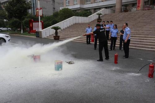 上蔡县人民法院组织开展消防安全培训及应急演练活动