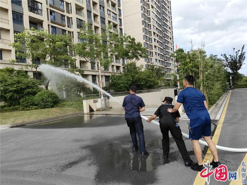 苏州凤湖花园社区开展高层住宅消防演习