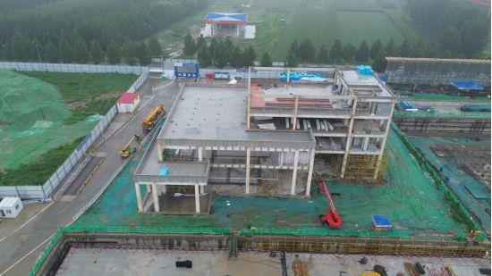 中国二冶承建的中电霸州智谷项目1#楼通过主体结构验收